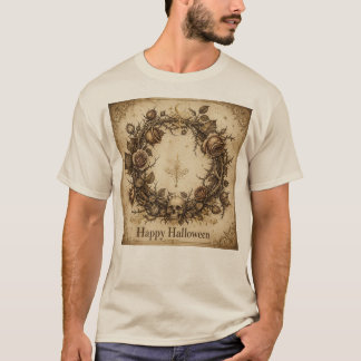 Gotische Roos Schedelkrans T-shirt