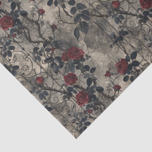 gotische Roos wijnstok Tissuepapier (Detail)