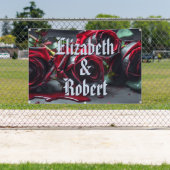 Gotische Rozen bruiloft Spandoek (Insitu)