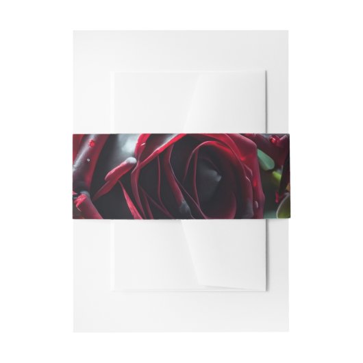 Gotische Rozen bruiloft Uitnodigingen Wikkel (Voorkant Voorbeeld)