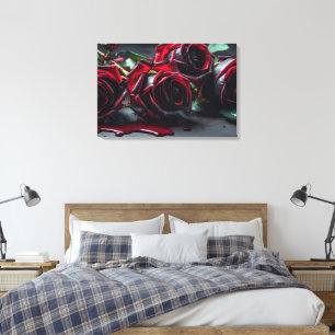 Gotische Rozen Canvas Afdruk