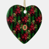 Gotische Rozen en strips met Initiaal Keramisch Ornament (Rechts)