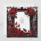 GOTISCHE ROZEN HANDFASTING CEREMONIE UITNODIGINGEN (Achterkant)