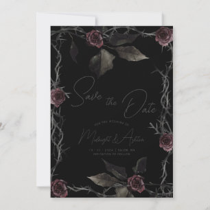 Gotische Rozen sparen de Datum Save The Date