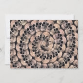 Gotische schedel  Abstract Halloween Party Kaart (Achterkant)