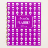 Gotische schedel elegant roze 2024 planner (Voorkant)