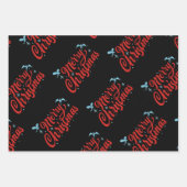 Gotische schedel en draak Vrolijk kerstcadeaupapie Inpakpapier Vel (Voorkant 2)