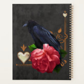 Gotische schedel en raaf. planner (Achterkant)