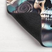 Gotische schedel en rozen muismat (Hoek)