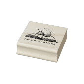  gotische schedel ex libris aangepaste boek 	rubberstempel (Stempel)