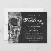 Gotische schedel HalloWedding Zwart Budget (Voorkant)