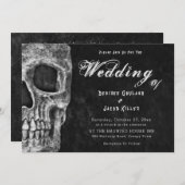 Gotische schedel hoofd Hallobruiloft Aankondiging (Voorkant / Achterkant)