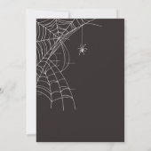 Gotische schedel kroonvlinders bloemenhalloween kaart (Achterkant)