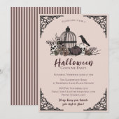 Gotische schedels en Rozen geven Bedankt Friendsgi Kaart (Voorkant / Achterkant)