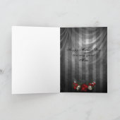 Gotische schedels en Rozen Moederdag Kaart (Binnen)