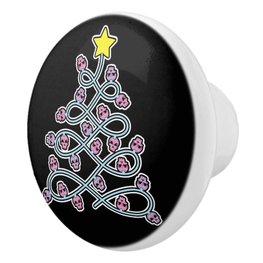 Gotische schedels Kerstboom knop (Rechts)