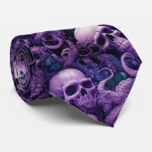 Gotische schedels Octopus Steampunk Oceaan Stropdas (Opgerold)