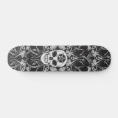 Gotische Schedels - Zwarte Skateboard (Horizontaal)