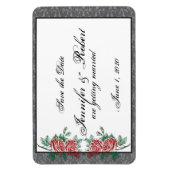 Gotische Skelet Handen Rozen Bruiloft Save the Dat Magneet (Verticaal)