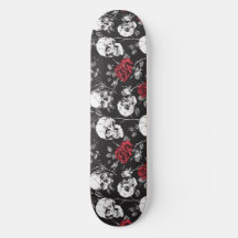 Gotische Skulls en Rozen Skateboard