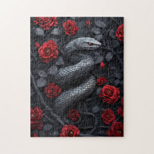 Gotische slang en Rozen Legpuzzel