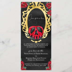 Gotische Sneeuwwitje Sprookje Poison Appel Menu