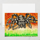 gotische spinnenkunst feestdagenkaart (Voorkant / Achterkant)