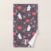 Gotische spook herfst monogram handdoek (Handdoek)