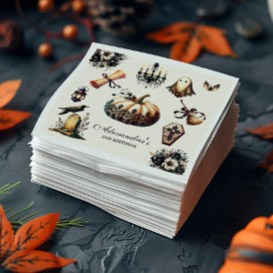  Gotische Spooky 2e Verjaardag Halloween Servet