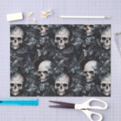 Gotische Spooky Kerstmisschedels Tissuepapier (Craft)