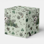 Gotische St. Patricks Day Bloemenschedel Ierse Tro Bedankdoosjes (Achterkant)