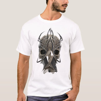 Gotische Stam Schedel Print T-Shirt
