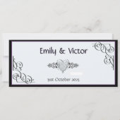 Gotische stijl save the date (Achterkant)