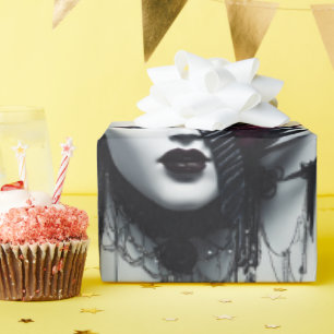 Gotische stijl Tiara Art-Fierce & Protective Desig Cadeaupapier