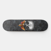 Gotische stilte van de Skulls Moth Dark Skateboard (Horizontaal)