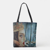 Gotische Surrealistische Unieke Collage van Sad Qu Draagtas (Achterkant)