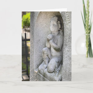 Gotische Sympathie Kaart Engel oud graf BLANK BINN