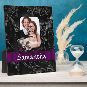 Gotische tattoo schedel fotoplaat