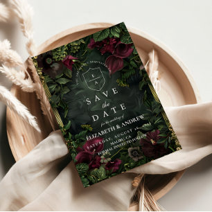 Gotische tuin bruiloft Romance Save The Date