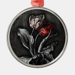 Gotische tulpen metalen ornament