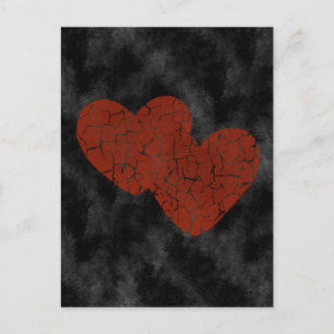 Gotische Valentijn Broken Hearts Briefkaart