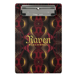 Gotische Valentijn Gold Hearts Dark Arts Mini Klembord