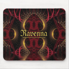 Gotische Valentijn Gold Hearts Dark Arts Muismat