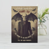  gotische vampier Dracula bedankt (Staand voorkant)