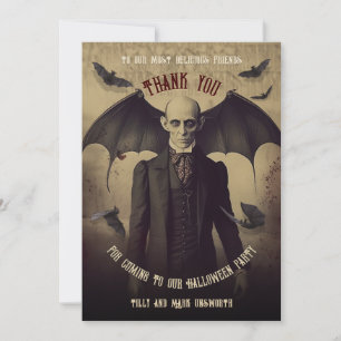 gotische vampier Dracula bedankt