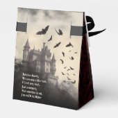 Gotische  Vampier Dracula Halloween Party Bedankdoosjes (Achterkant)