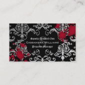 Gotische vampier Halloween Visitekaartje (Voorkant)