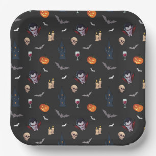 🧛♂️ Gotische Vampier Halloween Zwart Papier Bord