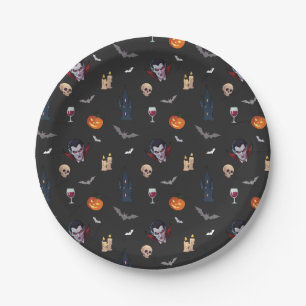 🧛‍♂️ Gotische Vampier Halloween Zwart Papier Bord