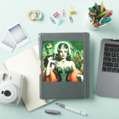  Gotische Vampier Vrouw Sticker (iPad Cover)
